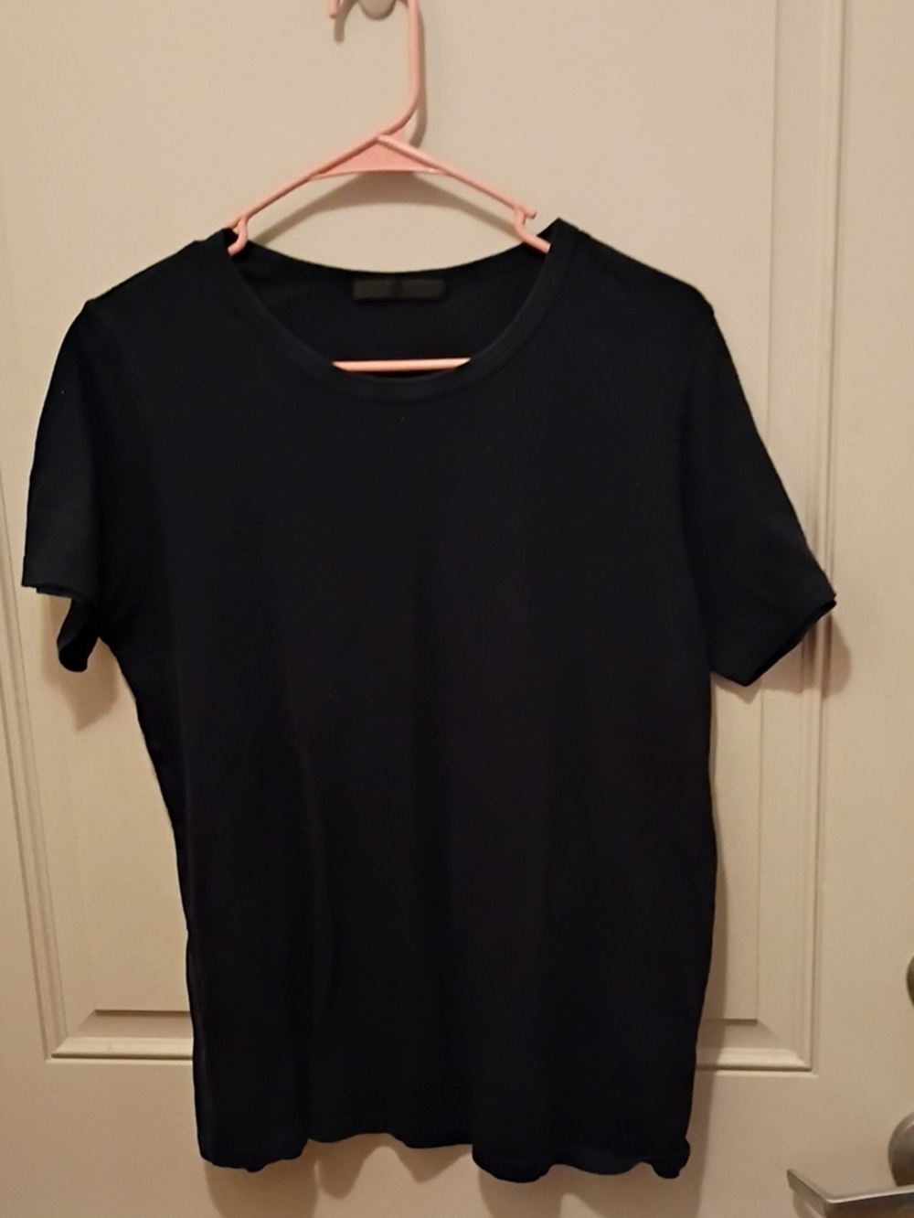 Jenni Kayne Navy Blue 100% Cotton Short Sleeve Crew Tee Size Small